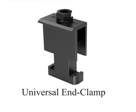 DualRack: End Clamp - Universal - Black