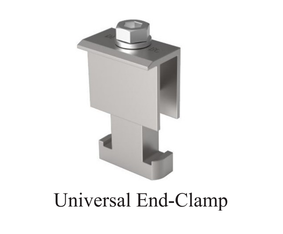 DualRack: End Clamp - Universal - Clear